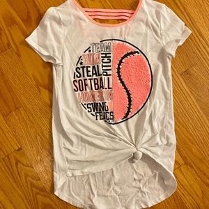 Justice Active Flip Sequin Softball Top, Size 10